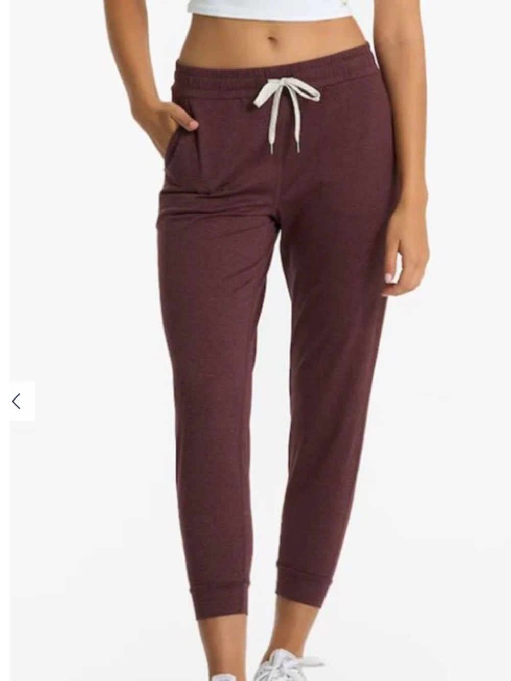 Vuori Performance DreamKnit Athleisure Jogger Burgundy Size Small